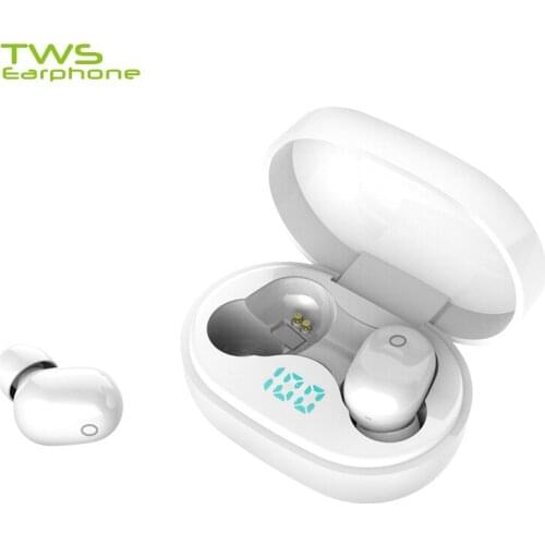 TWSearphone J15 TWS Wireless Earphone IPX5 Waterproof With Led Digital Display AutoPairing Earset 6D Stereo Mini Earbuds