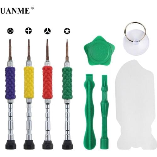 UANME Disassemble Pry Metal Screwdriver Repair Tools Set For iphoneX 8 8plus Professional Tool Mobile Phone Opening Repair Too