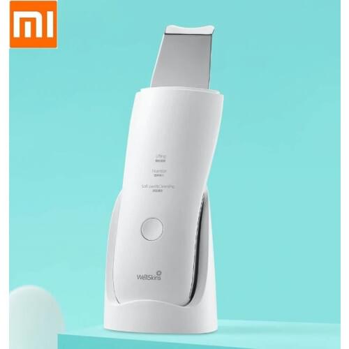 Xiaomi WéllSkins Ultrasonic Skin Scrubber Deep Face Cleaning Shoveling machine Peeling Shovel Facial Lift Beauty