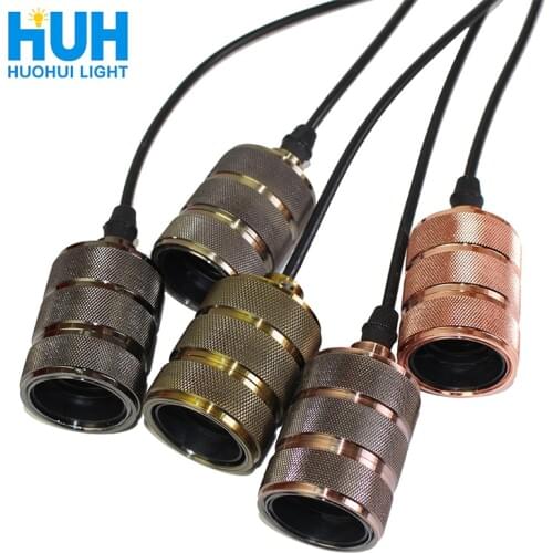 Aluminum Vintage Light E27 Lamp holder chandelier for 110V 220V led/Edison bulb Vintage Retro bar hanging Lamp for home/room