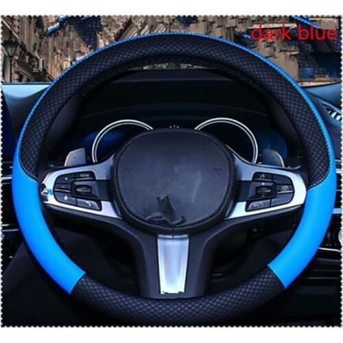 High quality 37-38 cm diameter car parts steering wheel cover for Mercedes Benz B200 B150 CLK63 R F700 AMG GL550