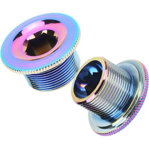 Bicycle parts Chainwheel Bike Crank Cap Aluminum Alloy Bicycle Crank Arm Screw Cap Cycling Crankset Screw Cover Bike