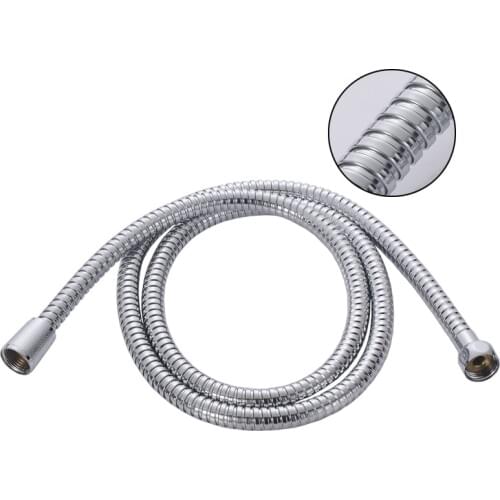 1.5-2m hose hot and cold shower high pressure tube copper cap stainless steel plated double buckle hose