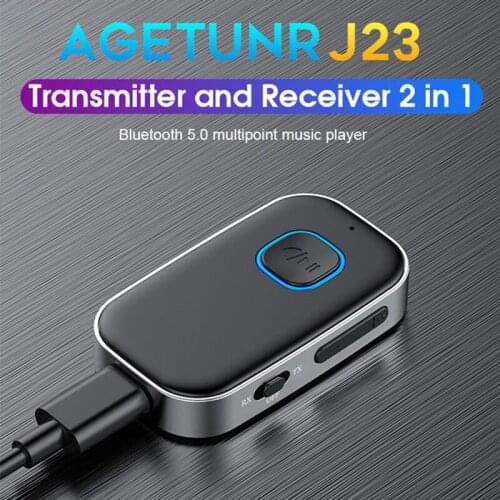 New 2 In 1 New Bluetooth Headset Receiver Aux Car Bluetooth Audio Receiver Converter 5.0