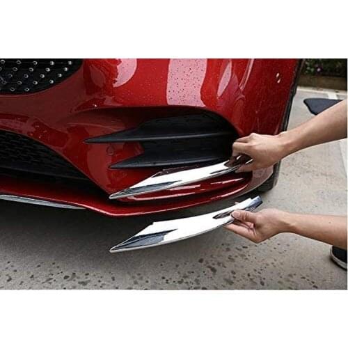 4Pcs ABS Chrome Car Front Lamp Decoration Strip Trim For Mercedes Benz A Class A180 A200 W177 2019 Auto Accessories