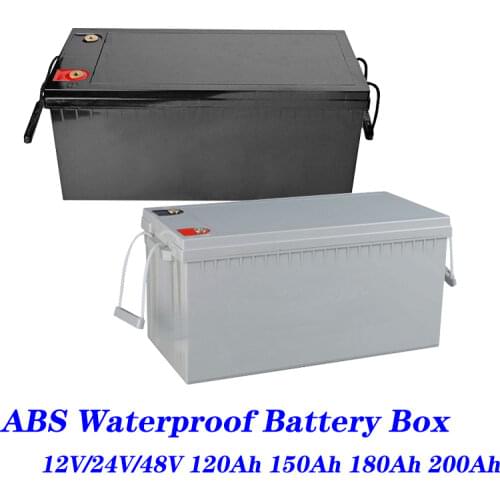 Battery Box Lifepo4 12V 24V 48V 120ah 180ah 200ah 280ah Lifepo4 Batteri Box Camper RV Batteri Solar Cells Plastic Battery Case