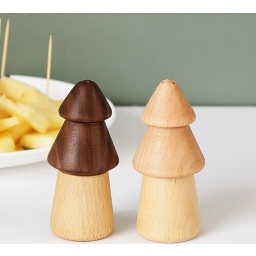 Wooden Toothpick Holder Restaurant Toothpick Storage Box Creative Household Pine Toothpick Jar Black Walnut Toothpick Bucket