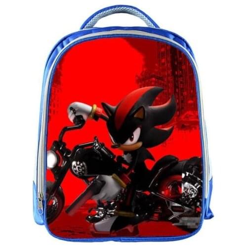 13 Inch SONIC RACING Backpack Children Cartoon Backpacks Boys Girls SchoolBag For Kindergarten Daily Backpack Kids BookBag
