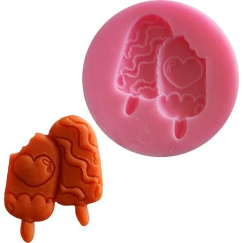 Ice Cream Shaped Chocolate Candy Jello 3D Silicone Mold Soap Mould Cake Mold