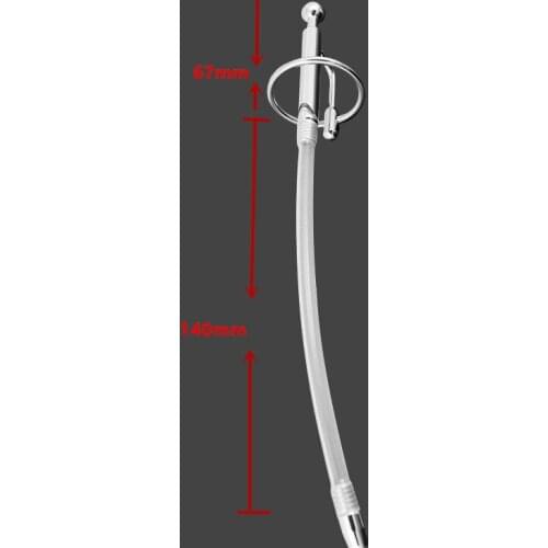 Hot sale urethral sound penis plug probe catheter Prince Wand male hands free masturbator ball stretcher,sex toy for man