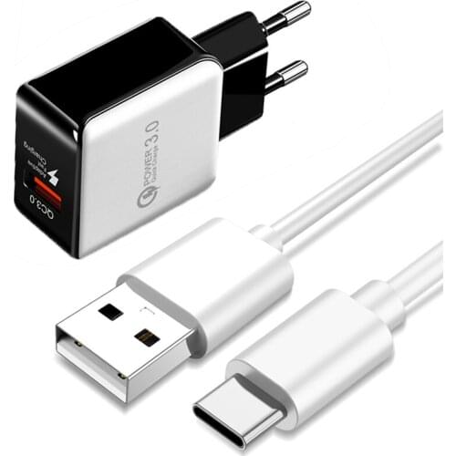 Type C Fast Charge Cable For Xiaomi 11 Ultra POCO X3 NFC M3 F3 Pro Samsung Galaxy S9 S21 S20 M31S M31 M51 18W Fast USB Charger