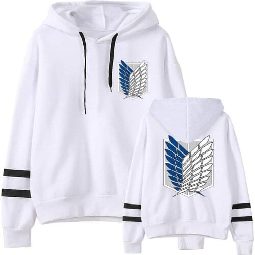 Hot Anime Attack on Titan AOT Levi Ackerman Uniform Printed White Hoodies Men Women Sweatshirts Cozy Casual Boys Girls Pullovers