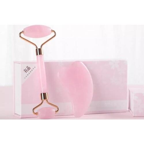Xiaomi Xinzhi Pink facial roller Massage Roller GuaSha Board Facial Anti-wrinkle Tools Beauty Lifting Body Slimming Scraper