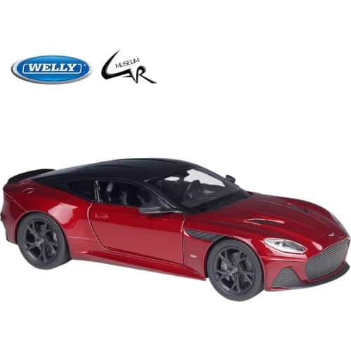 WELLY 1:24 Model Car Simulation Alloy Metal Toy Car Childrens Toy Gift Collection Model Toy Gifts Aston Martin DBS Superlaggera