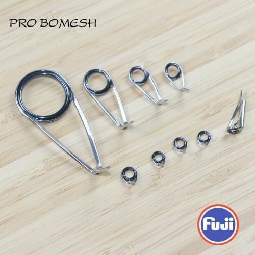 FUJI SIC Guide and Top 9pcs Set KLH KT Guide MN Top Spinning Guide Set Rod Building component Repair fishing pole DIY Accessory
