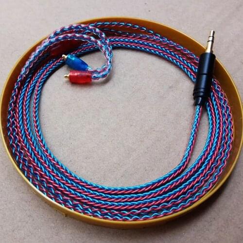 New 8N Earphone A2DC Cable MMCX for Shure SE215 SE535 846 for Sennheiser IE80 IE8 IE8I 0.78mm A2DC TF10 ZS3 IM50 Hand Made Wire