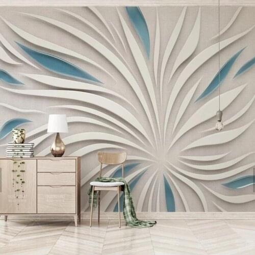 3D HD Photo Abstract Petals Glass Mural Leaves Petalage Wallpaper for bedroom Walls Decor Custom Size Landscape Wall Papers