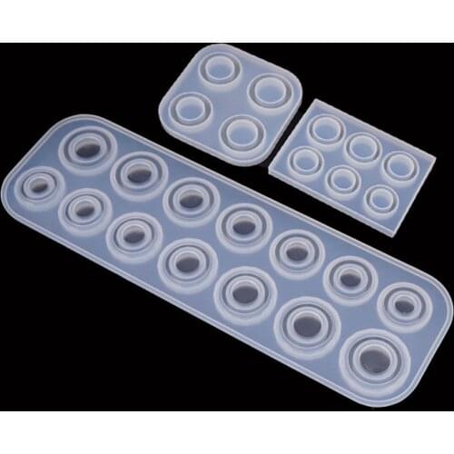 Flat Rings Mould Collection Handmade Jewelry Tools DIY Jewelry Making Ring Silicone Molds For Resin Crystal Epoxy Resin Molds
