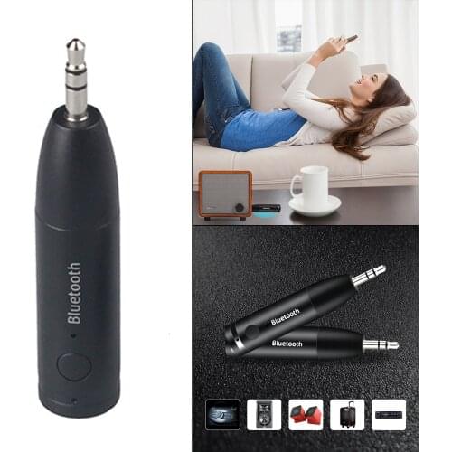 Portable Wireless Bluetooth V5.0 Audio Receiver Aux Adapter for Car Home Stereo System with Hands-free Calling