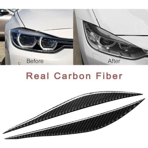 Dustproof Headlight Eyelid Strap For BMW 3Series F30 320i RT Glossy Accessories Eyebrow