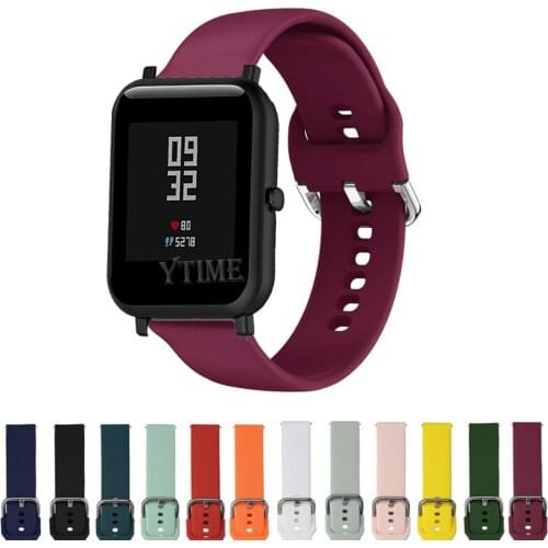 Wrist Strap For Amazfit GTS/GTS 2 Mini 2E Silicone Band For Huami Amazfit BIP S U Pro POP Pro Zepp E Strap Replacement Bracelet