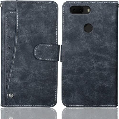 Luxury Wallet Case For Philips Xenium S266 Case 6.09" Vintage Flip Leather Business Protective Cover With Card Slots