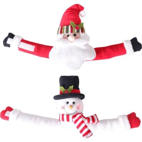 Christmas Curtain Buckle Santa Claus Snowman Curtain Tieback Holder Hold Back Fastener for Xmas Holiday Home Window Decorations
