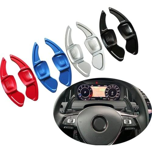 For Volkswagen VW Golf 7 MK7 POLO MK6 Tiguan steering wheel extension shifter shift aluminum alloy the rudder DSG gear shift