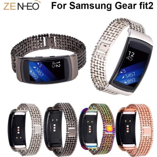 Replacement Stainless Steel Watchband For Samsung Gear fit2 smart watch Bracelet wristband For Samsung Gear fit2 Bands strap