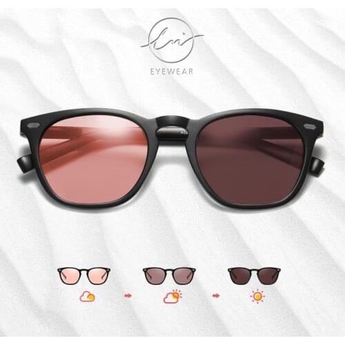 LM Photochromic Aluminum Polarized Sunglasses Women Men Vintage Square Luxury Glasses Female Driving Eyewear UV400 Oculos De Sol