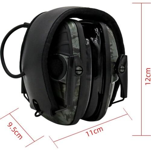 Tactical electronic shooting headphones sight silicone ear muffs anti-noise sound amplification hunting noise reduction headset