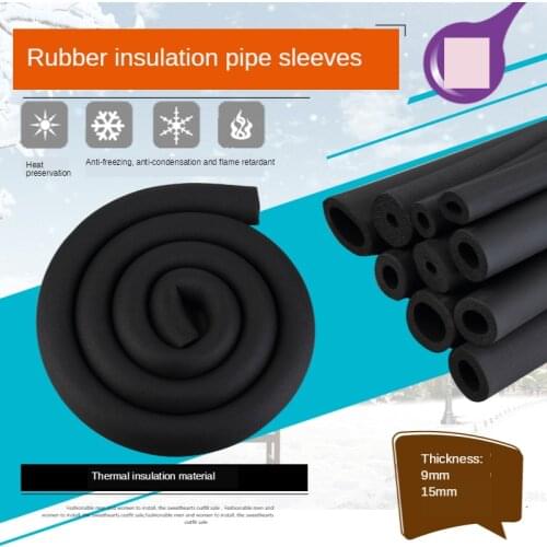1.8M Length Internal diameter Thickness PPR Thermal Insulation Pipe B1 Sponge Foam Rubber Tube Inner 6/13/16/20/25/32/43mm*9mm
