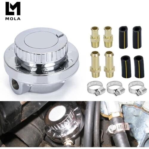 Universal 1.5 - 5 Psi Manual Adjustable Carburettor Carb Fuel Pump 5/16\"(8mm) 3/8\"(10mm) Fuel Line Pressure Regulator