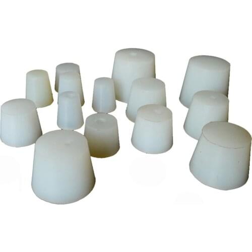 Home Brew Wine Stoppers Silicone Plug With Hole For Airlock Valve Bubbler Grade Silicone Rubber Stopper