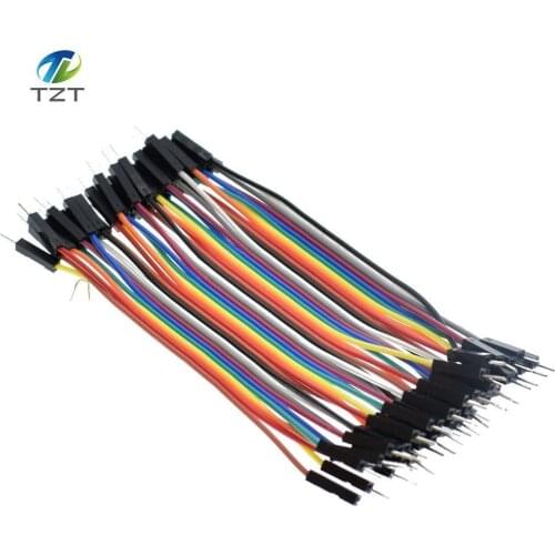 1lot =40pcs 10cm 2.54mm 1pin 1p-1p male to male jumper wire Dupont cable