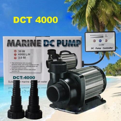 1pc DCT-4000 30W series variable flow DC aquarium pump marine freshwater controllable sitting water pump