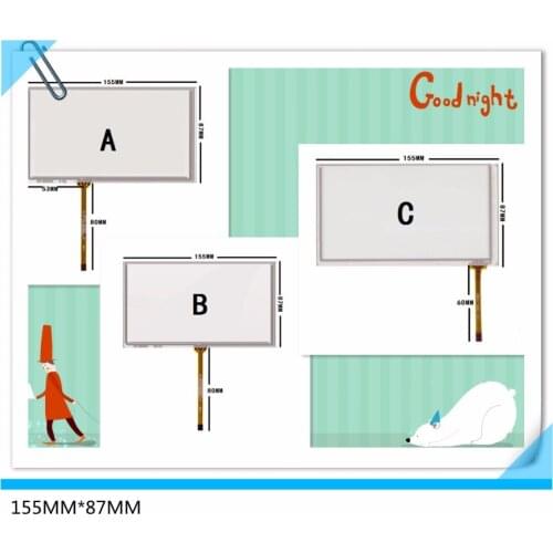 155*87 New 6.2 inch touch screen screen car DVD navigation general screen 155MM*87MM Hsd062idw1 TM062RDH01 CLAA062LA01CW