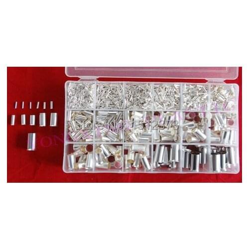 2107PCS/Lot naked insulated terminall block wire ferrules connector 12 size mixed from 22-1AWG