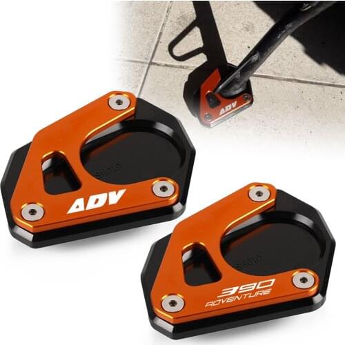 390 ADV Adventure 2020 2021 Motorcycle Accessories CNC Foot Side Stand Enlarge Extension Kickstand 390 ADVENTURE 390ADV 390 Adv