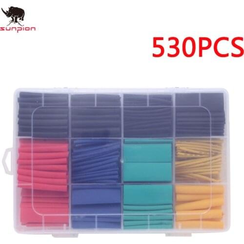3D printer parts 530PCS Heat Shrink Assorted Polyolefin Heat Shrink Tube Cable Sleeve Wrap Wire Set Insulated Shrinkable Tube