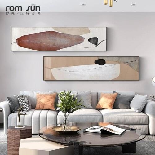 Abstract Color Blocks Painting Poster Bedside Canvas Painting Home Decoration Modern Wall Art Picture for Living Room No Frame