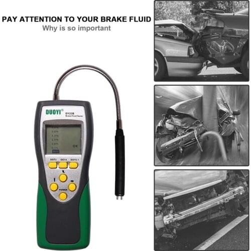DY23B Car Brake Fluid Tester With Check LED Indicator Water Content Test Pen Brake Fluid Tester