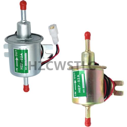 Free Shipping Low Pressure Universal Diesel Petrol Gasoline Electric Fuel Pump HEP-02A 12V For Car Motorcycle