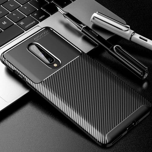 1+8 Shockproof Carbon Case for Oneplus 8 Pro Case Silicone TPU phone Case Soft Back Cover for Oneplus 8 Fundas