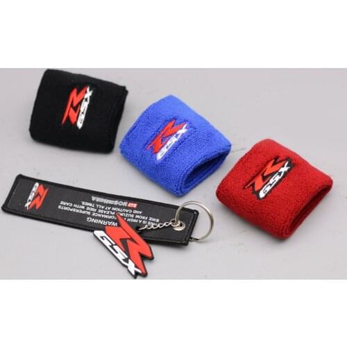 LARGE SIZE 7CM*7CM Motorcycle GSXR GSX-R Brake Oil Reservoir Sock Fluid Tank Cup Cover Cuff Sleeve For Suzuki BLUE BLACK RED