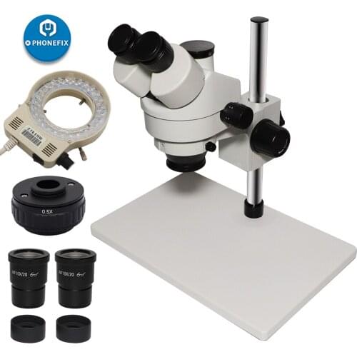 38MP HDMI Digital USB Microscopio Camera 7X-45X Simul-focal Trinocular Stereo Microscope Soldering Mobile Phone PCB Repair Kit