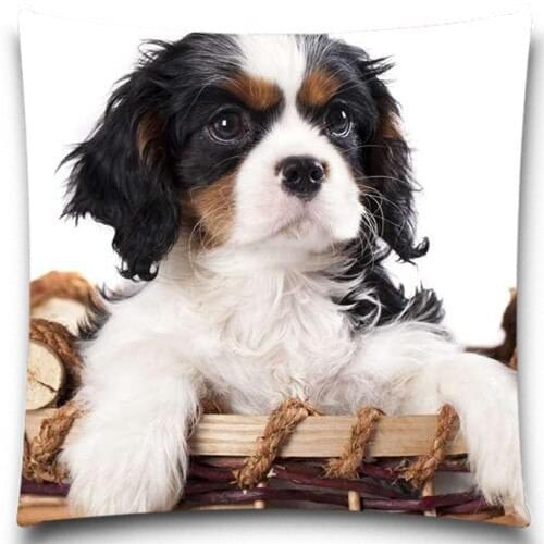 Cute Dog Decorative Throw Pillow Case Cushion Cover Sofa Home Decor Christmas Cotton Polyester Fashion High Quality Animal