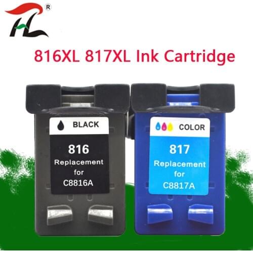 For HP816XL HP817XL Compatible ink cartridge 816XL for HP817XL DeskJet 5168 PSC 1118 1218 318 1406 1408 816 817 printer