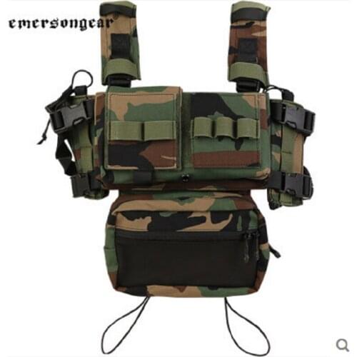 Emersongeer tactical vest MK3 tactical chest hanging belly pocket light belly pocket can be matched with vest