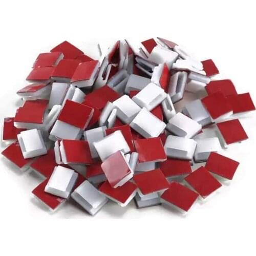 Hot Self-Adhesive LED Strip Light Mounting Brackets and Clips,LED Light Strip Clips,LED Strip Light Holder (100-PACK White)